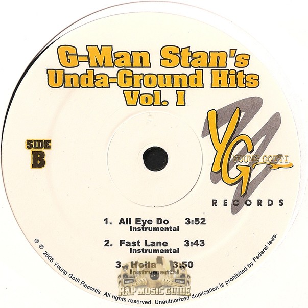 洋楽 G-MAN STAN'S Unda' Ground Hits Vol. II G-MAN STAN'S Unda' Ground Hits Vol. II